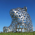 Modern art stainless steel abstract sculpture for garden ornaments